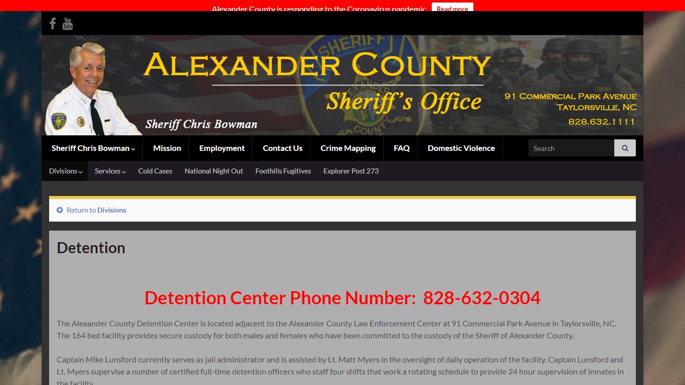 Detention – Alexander County Sheriff's Office